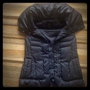 Blue down vest
